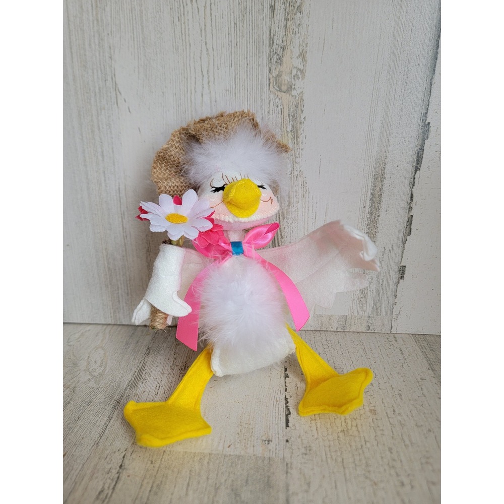 Annalee spring duck bouquet Easter spring flower plush home decor